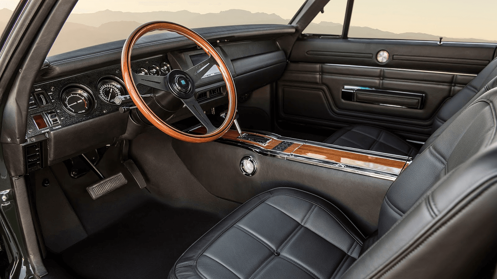Classic car interior